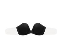 Copas adhesivas en V profundo para mujer, almohadillas invisibles para el pecho, almohadillas de silicona push up, sin tirantes, sin costuras, soporte de elevación para vestido de corte bajo, boda