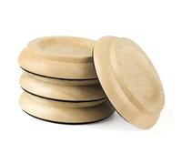Copas con ruedas verticales para piano, almohadillas con ruedas para piano de madera dura Almohadilla para patas de muebles con alfombrilla de espuma antideslizante y antirruido EVA (madera natural）