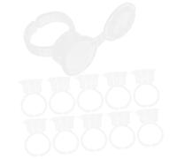 Copas de Anillo para Pestañas 150piezas Pp Blanco para Pegamento y Pigmento