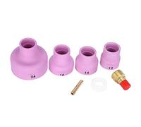 Copas de boquilla de cerámica Equipo de soldadura Collet TIG Cuerpo de lente de gas Boquilla de cerámica Antorcha de soldadura TIG