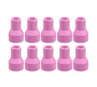 Copas de boquilla de porcelana de alúmina gruesa para soplete de soldadura de argón, juego de boquillas de cerámica de gas resistentes al calor con flujo optimizado para soldadura de precisión (150 [6