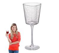 Copas De Champán - Copa De Con Borde Dorado | Diseño Triangular Moderno De 22 Cm Con Base Gruesa Y Estable | Vino Tinto De Lujo Único Para Cenas Caseras Elegantes, Fiestas Y Celebraciones Espe