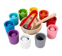 Copas De Clasificación De Colores - Recuento De Actividades De Reconocimiento De Color, Juguetes Correspondientes Al Número | Juego De Juegos De Sensoriales Matemáticas, Herramientas De Aprendizaje