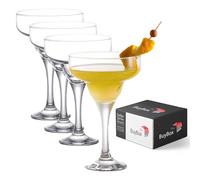 Copas de Cóctel (300 ml/10,1 oz), Copas de Cóctel, Copas de Martini Espresso de Cristal, Cristalería Larga (4 unidades (300 ml))