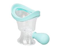 Copas de Lavado de Ojos para una Limpieza Eficaz de los Ojos, Kit de Limpieza de Lavado de Ojos de Limpieza Precisa Controlable con Apretón de Silicona para Residuos de Maquillaje de Fatiga(Azul)