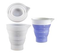 Copas de medición de silicona - Copas de mezcla de resina epoxi | Molde de bricolaje -da -te mide la mezcla de tazas, dispensador de tazas de molde de silicona para fundición, molduras, ti