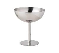 Copas de metal para postre, taza de desierto inastillable, taza de helado de acero inoxidable, fuerte retención de temperatura, mini cuenco de metal para helados para picnics, camping, ensalada, pudín