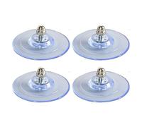 Copas de succión - Soportes para la Cama de Gato | 4 Pack PVC Clear Sucker Pads | Tornillos de Servicio Pesado para una Percha Segura de la Ventana de Gato | Accesorio de Mascotas con Capacidad de