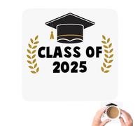 Copas de taza, montañas de papel de madera - Clase de 2025 Coasters de mesa - Decoraciones de atenuación absorbente al calor, accesorios de cocina para el hogar para barra de café en Le Salon du