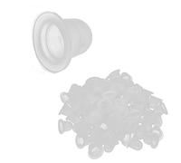 Copas de tinta para tatuaje, Copas de pigmento de maquillaje de tatuaje, 100pcs / set Copa de pigmento de silicona Microblading Suministros de tatuaje para maquillaje permanente(L)