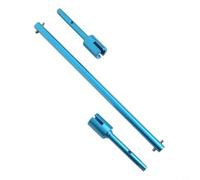 Copas de unión de eje de transmisión de aluminio mecanizado CNC para Tamiya TT02, piezas de actualización de tren de transmisión de metal ligero para coche de turismo de carretera 1/10 (juego azul)