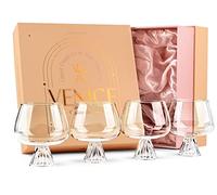Copas de Vidrio de Borosilicato con Globo Venecia | Juego de 4 | 500 ml | Cristalería de Cóctel para Aperol Spritz, Gin Tonic, Limoncello Spritz, Campari Spritz | Coctelería Elegante Moderna
