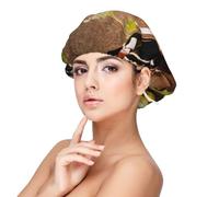 Copas de vino con botella de vino y uvas,Gorro de dormir de satén para adultos - Gorro de dormir elástico para mujer, cubrecabello nocturno