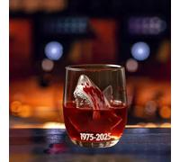 Copas de vino de cristal sin tallo con forma de animal transparente en el interior, copas de vino tinto para fiestas, bares, reuniones, decoración del hogar (transparente-2)