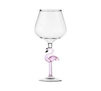 Copas De Vino De Tallo De Flamenco - Vasos De Pie De Flamenco, Vajilla De Vino Flamenco, Juego De Copas De Vino Elegantes, Vasos De Vino Coloridos Con Tema De Pájaros, Perfectos Para