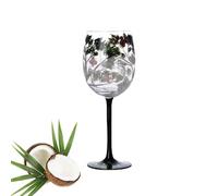 Copas de vino decorativas - Cristalería con árbol de las estaciones, cristalería para vino tinto | Cristalería irrompible con diseño en relieve único, multicolor para interiores y