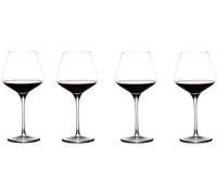 Copas de Vino exquisitas Rojas exquisitas de Cristal soplado a Mano de Primera Calidad Juego de 4 Caja de Regalo para Cualquier ocasión Boda única y Elegante