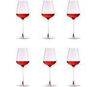 Copas de Vino exquisitas sopladas a Mano Copas Modernas de Cristal Rojo de Primera Calidad Copas Transparentes excelente presentación para Regalo Elegante