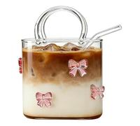 Copas de vino, jarrón para bebidas - Cartera de cristal para bebidas, 720 ml, taza estética, decoración del hogar, monederos de cristal, decorativos, para vino, té, zumo, flores, decoración de