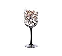 Copas de vino pintadas a mano, copas de vino artísticas, copas de vino Lolita, vasos de vidrio grandes para amantes del vino, cristalería de árbol pintada a mano, vasos pintados artesanalmente con