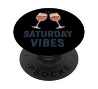 Copas de Vino Saturday Vibes PopSockets PopGrip Adhesivo