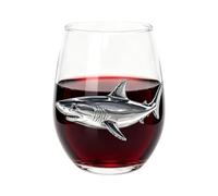 Copas de vino sin tallo de 400 ml con temática marina | Vasos de agua con gas para amantes, hogar, cocina, bar, apartamento, cena, fiesta, reunión familiar, cumpleaños, vacaciones