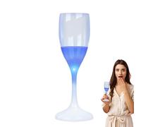 Copas LED - Copas de vino de champán de colores de 120 ml, copas que brillan en la oscuridad, vasos activados por líquido para decoración de bodas, fiestas de Navidad