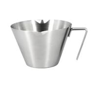 Copas para espresso - 2.83x3.54x2.99 pulgadas de medición del café | Ml Misuring Cup - de acero inoxidable de doble boquilla resistente al calor con mango para mezclar bev