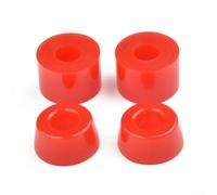 Copas pivotantes para monopatín, doble patada de cuatro ruedas, almohadilla de poliuretano que absorbe los golpes para marco de camión (rojo 95A)