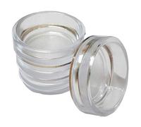 Copas transparentes de 38 mm para proteger suelos de madera, laminados, azulejos y alfombras de daños en las ruedas y arañazos causados por patas de silla, cama, sofá y mesa (4, pequeño)