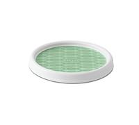 Copco 2555 - 0191 Antideslizante Pantry Gabinete Lazy Susan giradiscos, 22,86 cm, Color Blanco/Gris