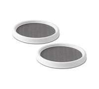 Copco 2555-0191 - Mesa giratoria Antideslizante de 22,9 centímetros, Color Blanco y Gris, White/Gray, Pack of 2, 9-Inch