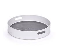 Copco 5218433 Gabinete de despensa Antideslizante para Debajo del Fregadero de Cocina Orangizer Lazy Susan con Borde Redondeado, plástico, Blanco/Gris