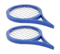 Cope de 2 Piezas Twist Up, Peinado de Peinado de la Raqueta de Cabello, Rizos y Giros para Hombres Negros, Diseño de Raqueta de Tenis (BLUE)