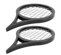 Cope de 2 Piezas Twist Up, Peinado de Peinado de la Raqueta de Cabello, Rizos y Giros para Hombres Negros, Diseño de Raqueta de Tenis (BLACK)