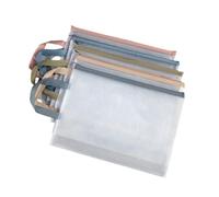 Copechilla Carpeta portadocumentos A4 con cremallera Carpeta transparente A4 PVC 5 Piezas 5 Colores Bolsa de plástico impermeable con cremallera Bolsa de malla para Oficina,Viaje,Suministros