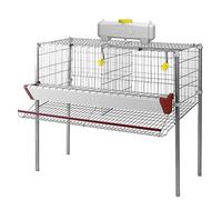 Jaula para gallinas de 2 dep