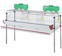 Jaula para gallinas de 3 dep