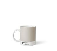 Copenhagen design Pantone Mug, Coffee/Tea Cup, Fine China (Ceramic) 375 ml, Grey, Warm Gray 2 C, Porcelana, 8.5x12.4x9.8 cm (101030002)