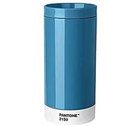 Copenhagen design Pantone To Go, Stainless Steel Travel mug/Thermo Cup, 430 ml, Blue 2150 C, Acero Inoxidable, 75 mm