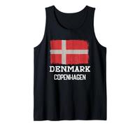 Copenhague Souvenir Danish History Denmark Modern Flag Camiseta sin Mangas