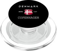 Copenhague Souvenir Danish History Denmark Modern Flag PopSockets PopGrip para MagSafe