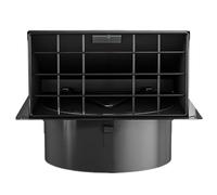 Coperchio Per Presa D'Aria Esterna Per Asciugatrice, Copertura Esterna 10 Cm Retino Rimovibile - Scudo Scarico Acciaio Inox Con Flap Antiritorno Morbito Per Lavanderia Cucina | Copertura Ventilazio