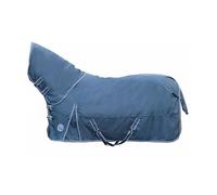 HKM Manta de pasto Starter con capucha relleno 300 g tejido exterior 600D Azul 115