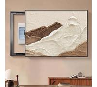 Copertura per scatola contatore, Coperchio Decorativo for Quadro, Pittura decorativa per contatore elettrico, marco de PS, per soggiorno e ufficio(Brown 5,60x50cm/23.6x19.7in)