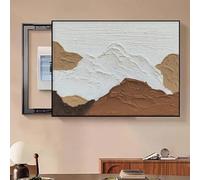 Copertura per scatola contatore, Coperchio Decorativo for Quadro, Pittura decorativa per contatore elettrico, marco de PS, per soggiorno e ufficio(Brown 2,70x50cm/27.6x19.7in)