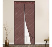 Copertura termica magnetica per Porta - Copertura per Porta schermo isolata antivento - Tende per Porte Con apertura Centrale, Mani libere e e Chiusura automatica per Porte d'ingresso in vetro