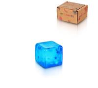 Copfeqyr 1 pack de 3,5 cm / 1,38 pulgadas Snowflake Squeeze Toy - Fidget Toys for Kids and Adults, Stress Cube, Squishy Toys in Gift Box (Blue)