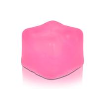Copfeqyr Big Ice Cube Stress Toy 7 cm - Soft Gel Sensory Fidget for Kids & Adults, Anxiety Relief Desk Toy, Gift Box (Pink)