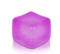 Copfeqyr Big Ice Cube Stress Toy 7 cm - Soft Gel Sensory Fidget for Kids & Adults, Anxiety Relief Desk Toy, Gift Box (Purple)